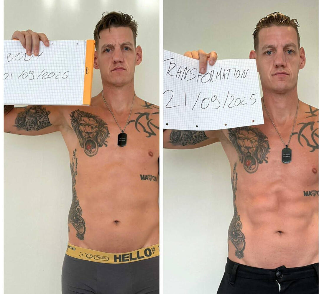 Conan -2kg vetmassa +1kg spiermassa